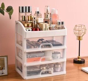 Kệ Đựng Mỹ Phẩm Đồ Trang Điểm Trang Sức 4 Tầng Ngăn Kéo