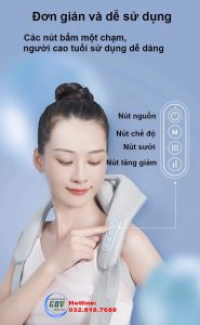 Máy massage cổ vai gáy hồng ngoại giảm đau hiệu quả