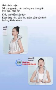 Máy massage cổ vai gáy hồng ngoại giảm đau hiệu quả