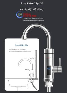 Vòi nước nóng trực tiếp bằng inox